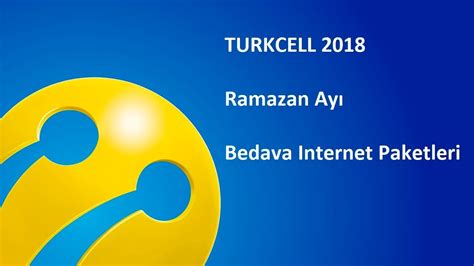 ramazan bedava internet 2018